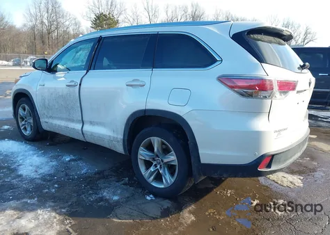 2016 Toyota Highlander Hybrid Limited Platinum V6 from USA, damaged, VIN 5TDDCRFH0GS014918